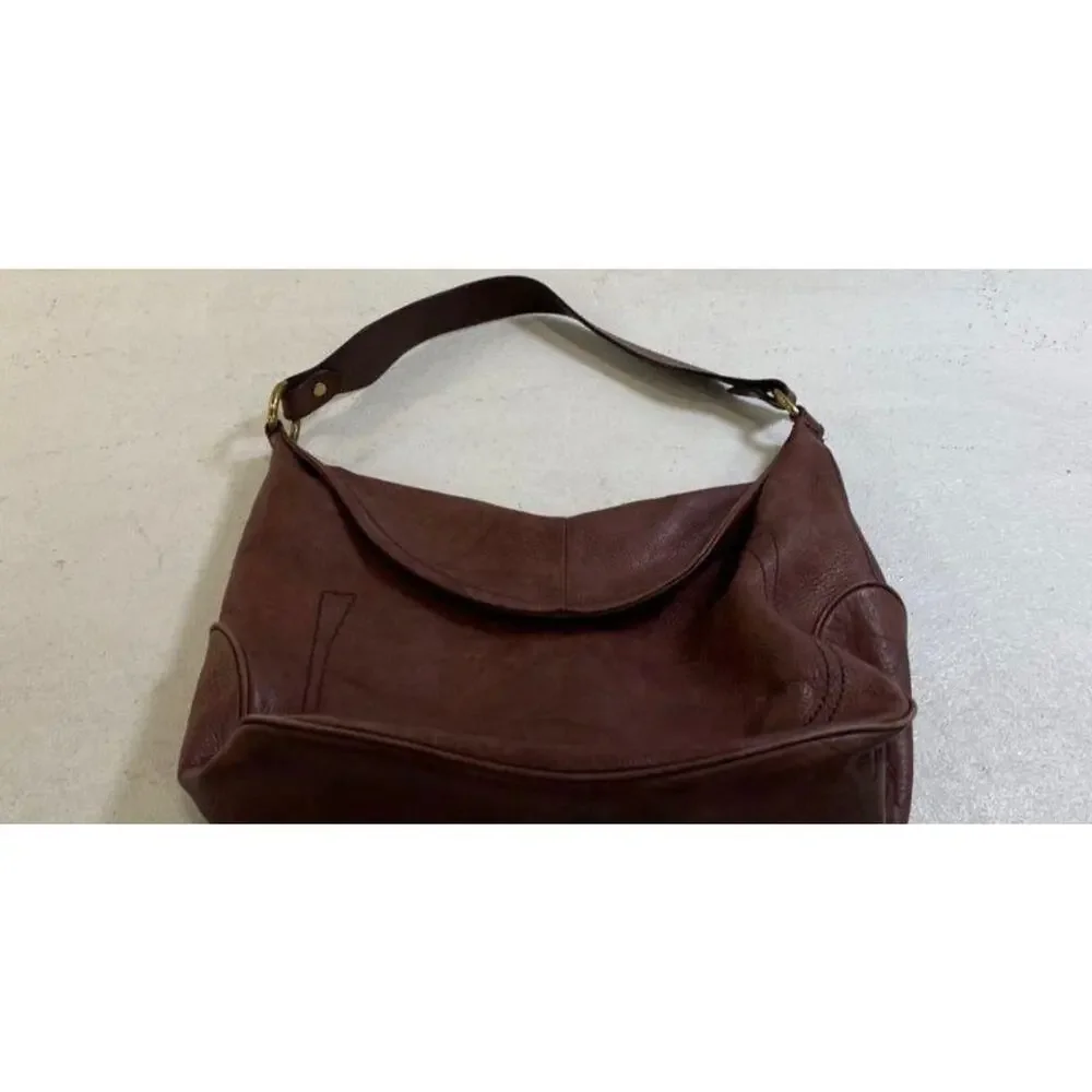 FRYE BROWN CAMPUS LEATHER HOBO BAG - Picture 3 of 8